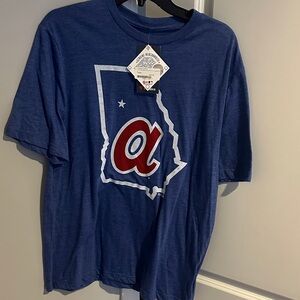 Fanatics Blue T-Shirt with Red and White Graphic